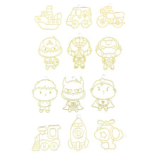 3D kreativní sada na malování vesmírných přívěsků – 6 barev