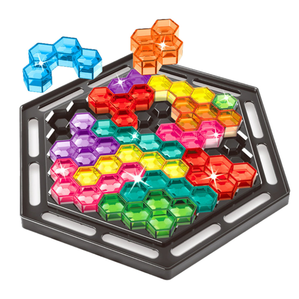 Logická hra Tetris Sexangle – 16 bloků, 112 úkolů