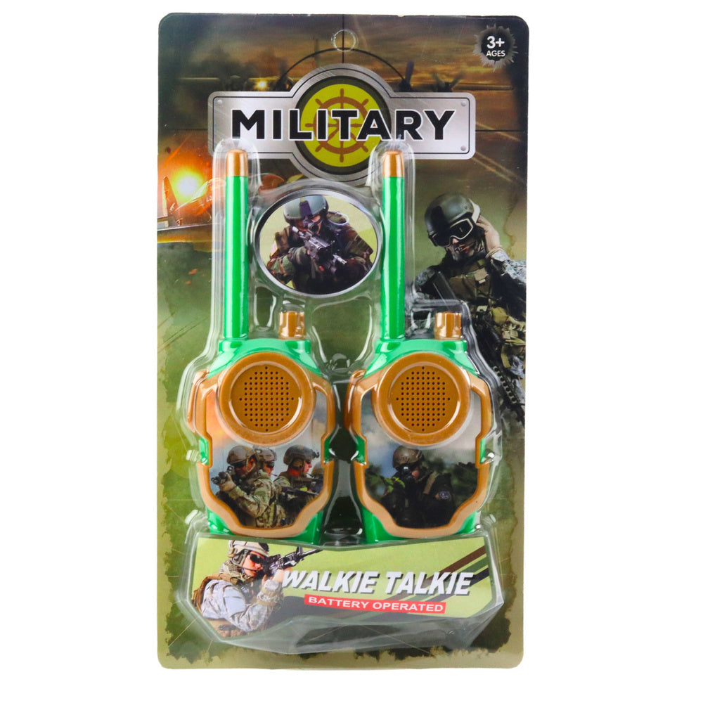 Vojenské vysílačky pro děti s dosahem 10 m – sada 2 ks