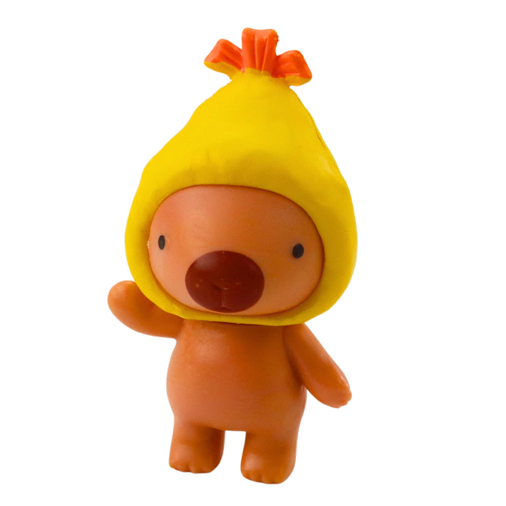 Překvapení figurka Kapybara Baby v blind boxu – sběratelská série