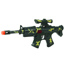 Vojenská puška se zvukem a příslušenstvím – khaki