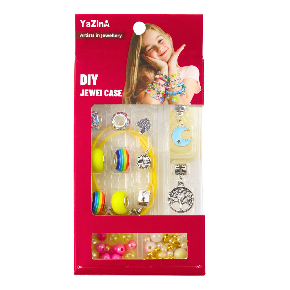 Kreativní sada na výrobu náramků s korálky a přívěsky