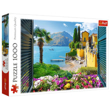 Puzzle 1000 dílků – Pohled na jezero Como – Trefl