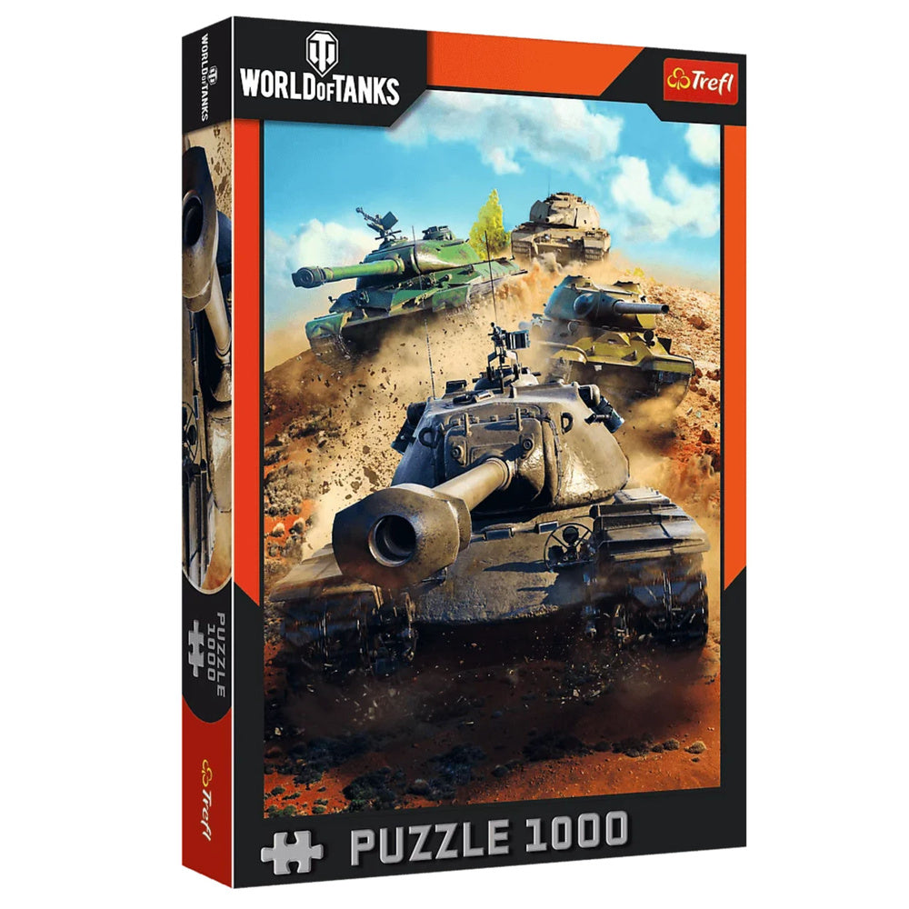 Puzzle 1000 dílků World of Tanks: Tanky v bitvě – Trefl