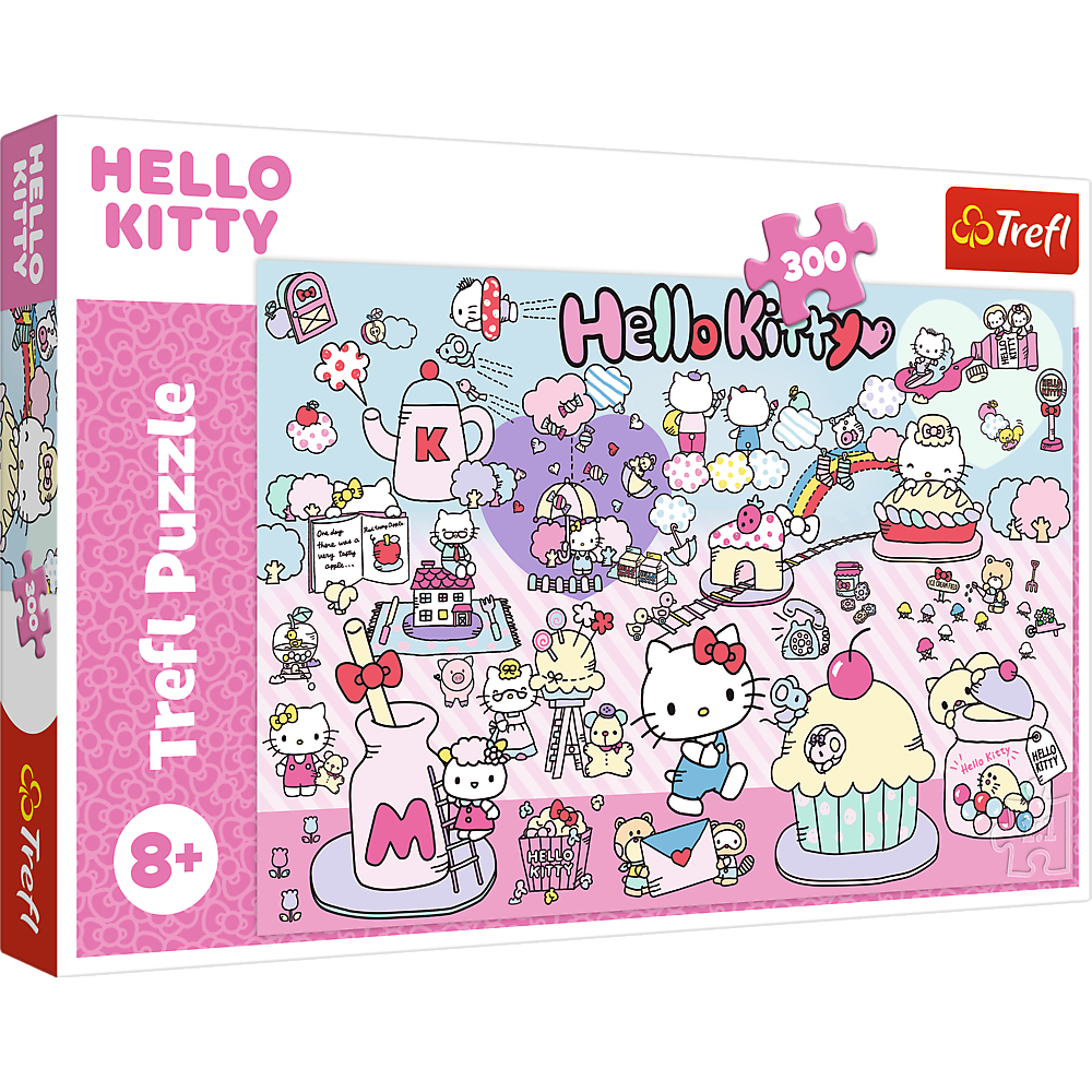 Puzzle 300 dílků – Objevte svět Hello Kitty – Trefl