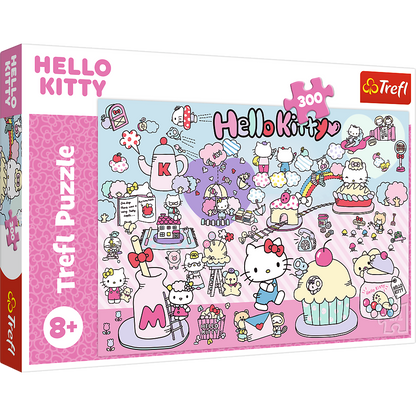 Puzzle 300 dílků – Objevte svět Hello Kitty – Trefl