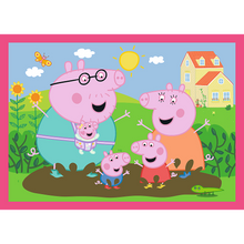 Puzzle 4v1 Prasátko Peppa – 12, 15, 20, 24 dílků – Trefl