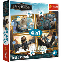 Puzzle 4v1 Dračí dny – Trefl 34678