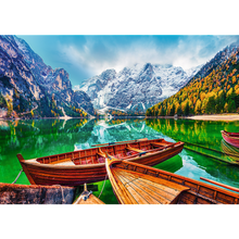 Puzzle s 500 dílky – Jezero Braies, Itálie – Trefl