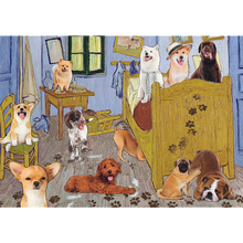 Puzzle Van Goghova ložnice: Psí revoluce – 500 dílků – Trefl