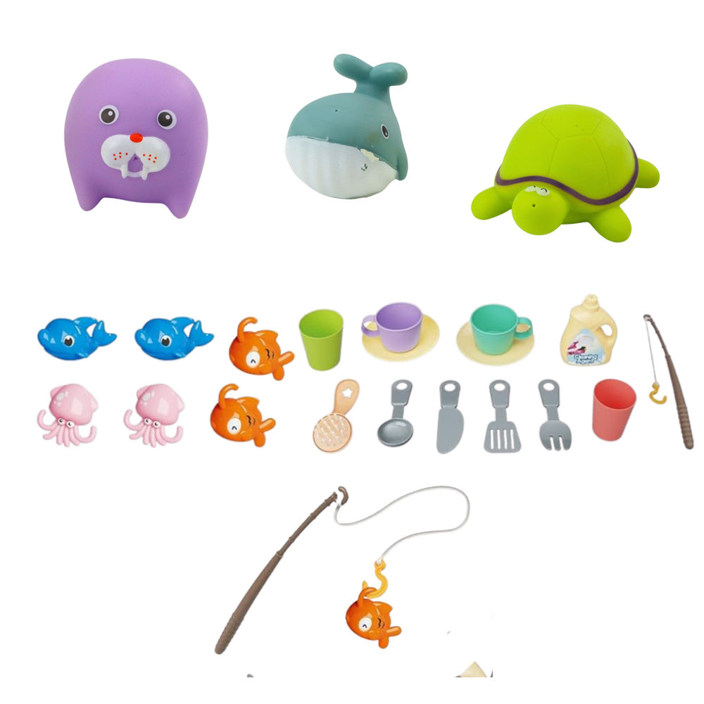 Rybářská loď s oběhem vody a příslušenstvím pro děti