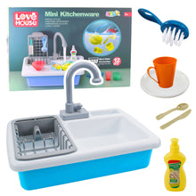 Dětský dřez s cirkulací vody a měnícím se příslušenstvím – 12 ks