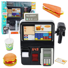 Pokladna s terminálem a skenerem – světlo a zvuky