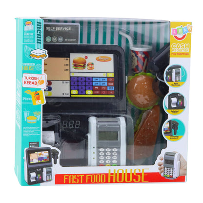 Pokladna s terminálem a skenerem – světlo a zvuky