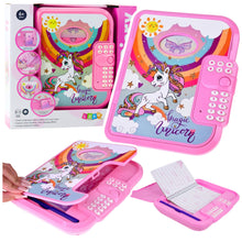 Interaktivní deník s kódem a nahrávacím zařízením – Unicorn