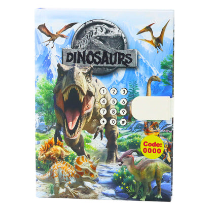 Deník s kódem a melodií Dinosauři – barevné stránky