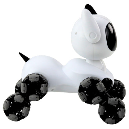 TOOBY Robot Dog Remote Controlled RC 360° Lights Sounds Black and White