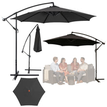 Boční zahradní slunečník s naklápěním 350 × 250 cm – antracit