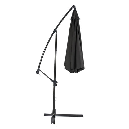 Boční zahradní slunečník s naklápěním 350 × 250 cm – antracit