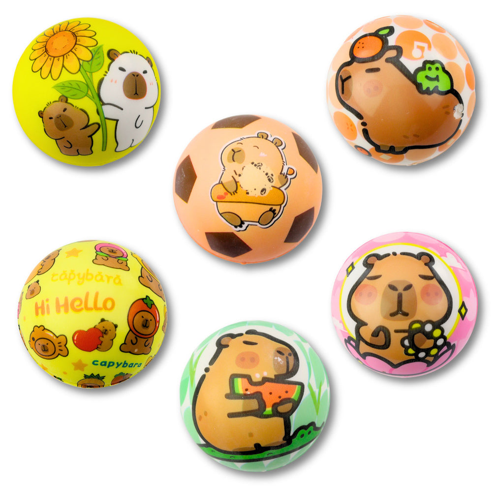 Pěnový míček s motivem kapybary 6,5 cm – pro děti