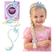 Čelenka s dlouhým copem a sněhovou vločkou – 50 cm