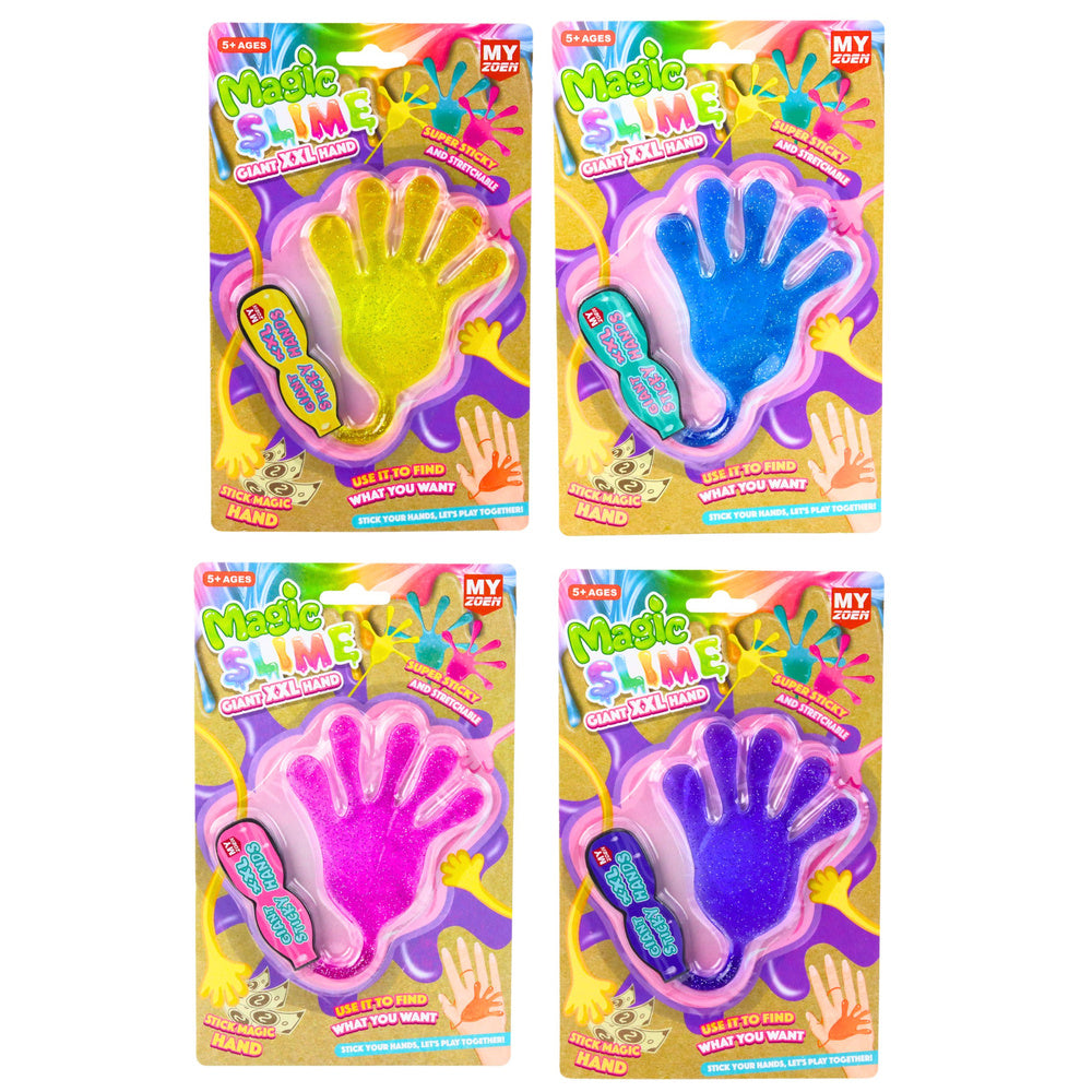 Lepivá gumová ruka – zábavná hračka na házení a natahování