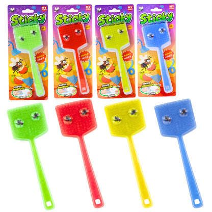 Gumová plácačka na mouchy s umělými mouchami pro děti