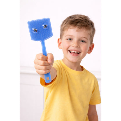 Gumová plácačka na mouchy s umělými mouchami pro děti