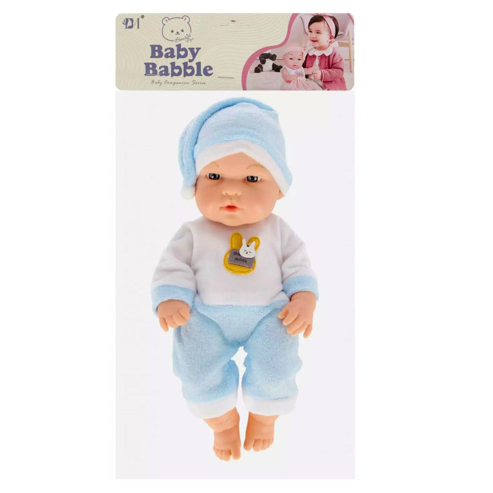 Panenka miminko v modrém pyžamu s čepičkou, 30 cm