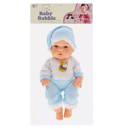 Panenka miminko v modrém pyžamu s čepičkou, 30 cm
