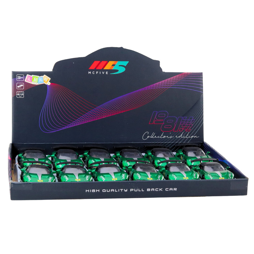 Sportovní závodní auto s otevíracími dveřmi – zelené 1:32