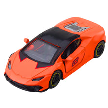 Sportovní auto s natahováním oranžové 1:43 – kovový model