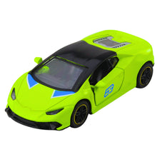 Sportovní auto s pull-back mechanismem 1:43 – neonově zelené
