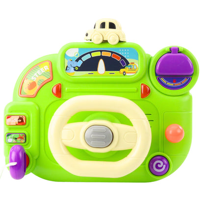 Interaktivní volant pro děti se světly a zvuky – zelený