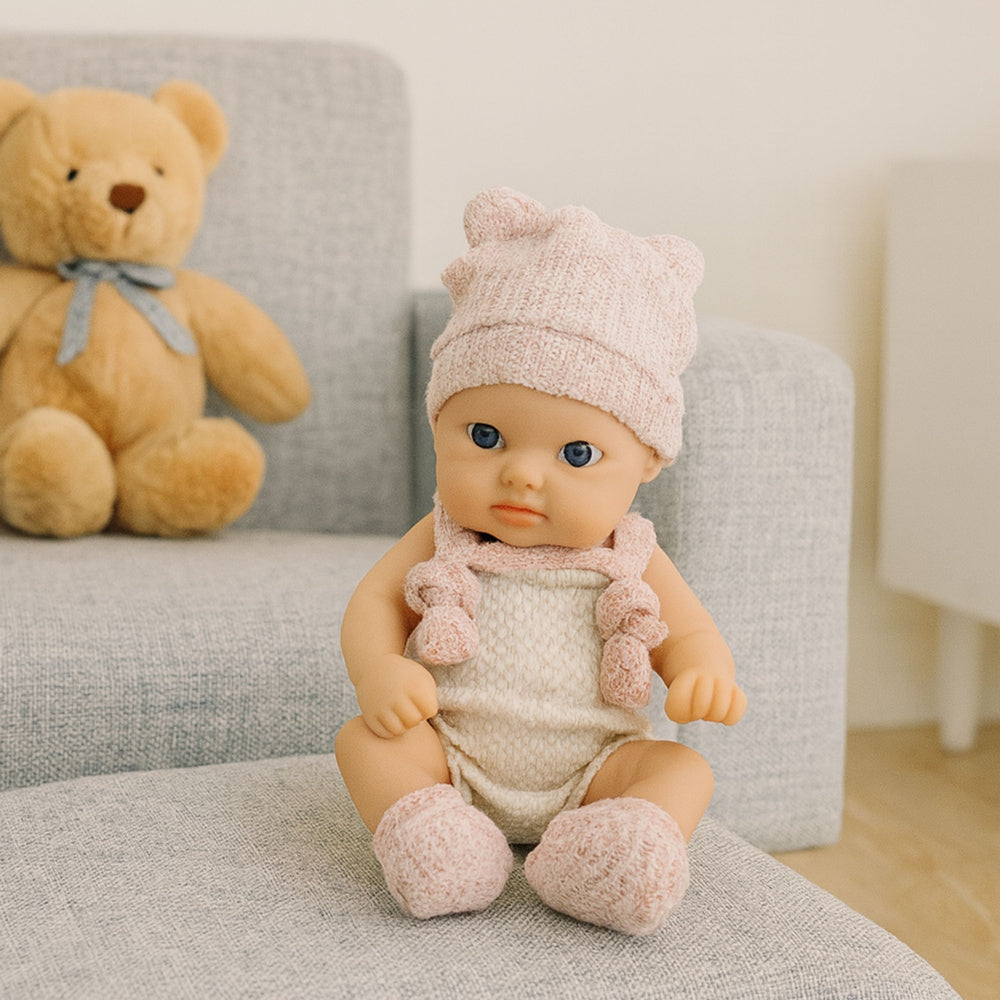 Panenka miminko 18 cm s oblečením a doplňky – růžová