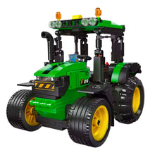 Stavebnice traktor se 304 kostkami – zelený zemědělský stroj
