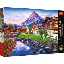 Puzzle 1000 dílků Premium Plus – Alpské město – Trefl