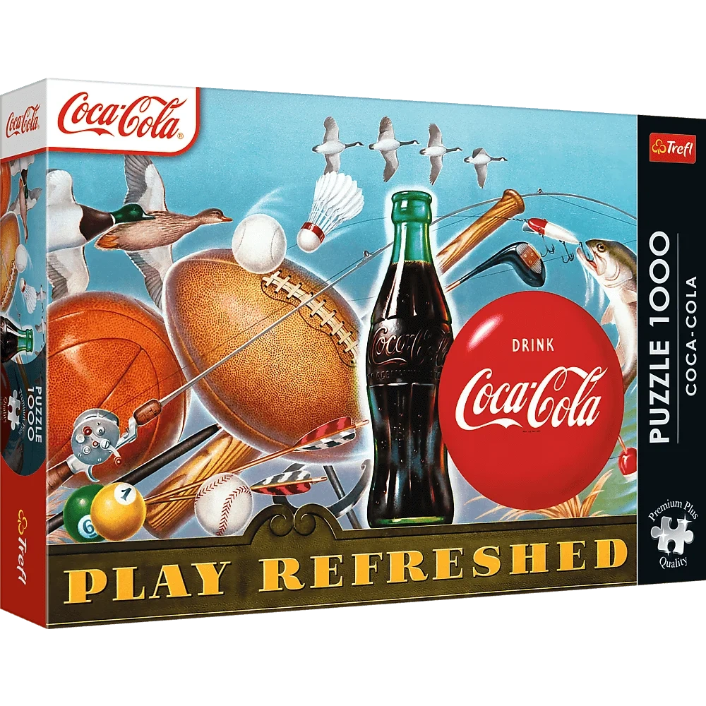 Puzzle 1000 dílků Premium Plus – Coca-Cola: Okamžik osvěžení – Trefl
