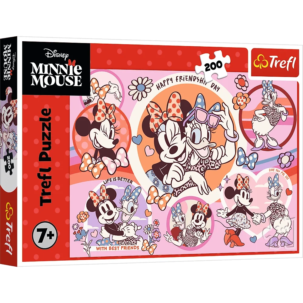 Puzzle 200 dílků Minnie Mouse – Clementoni