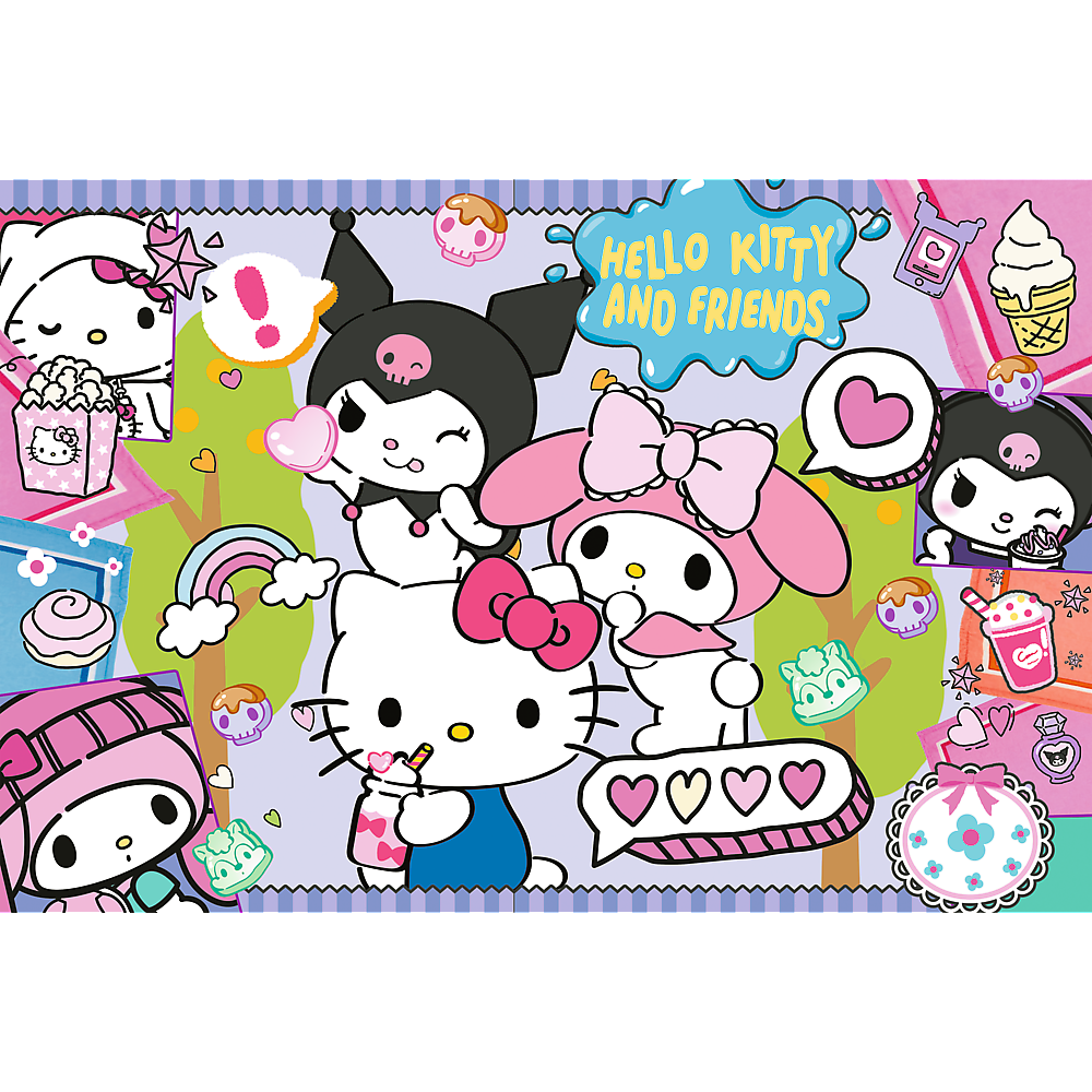 Puzzle 300 dílků Hello Kitty – Crazy Trio – Trefl