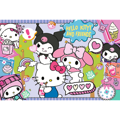Puzzle 300 dílků Hello Kitty – Crazy Trio – Trefl