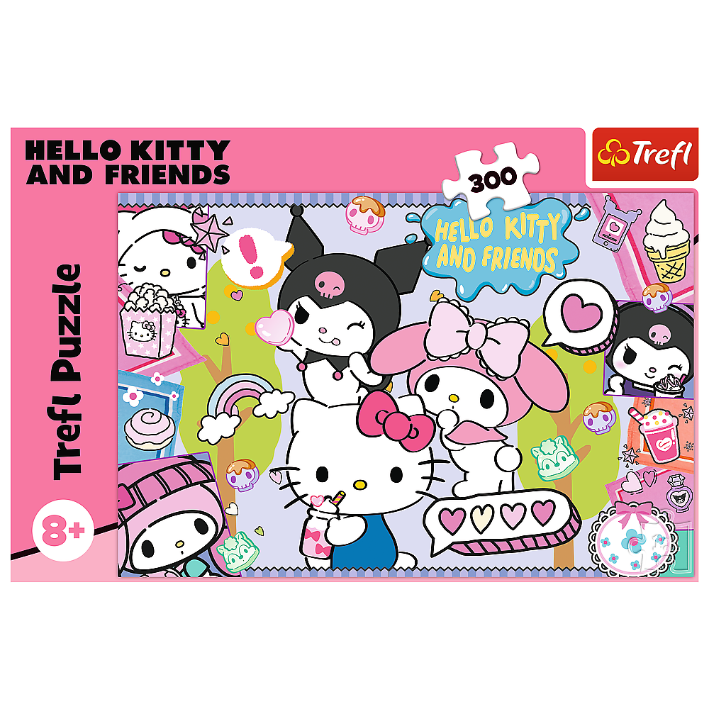 Puzzle 300 dílků Hello Kitty – Crazy Trio – Trefl