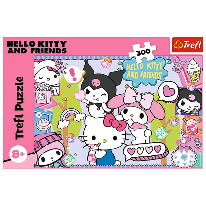 Puzzle 300 dílků Hello Kitty – Crazy Trio – Trefl