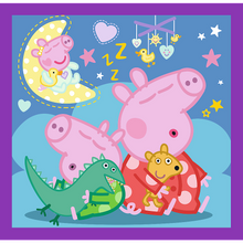 Puzzle 3v1 Prasátko Peppa – Zvyky, 20–36 dílků – Trefl