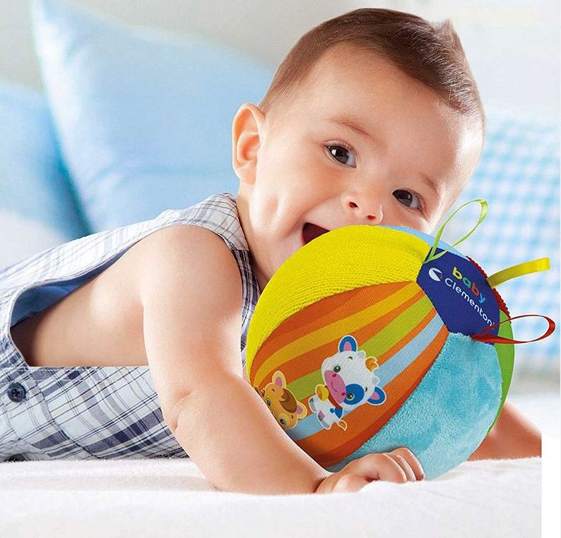 Měkký hudební míček se zvířátky pro miminka – Clementoni