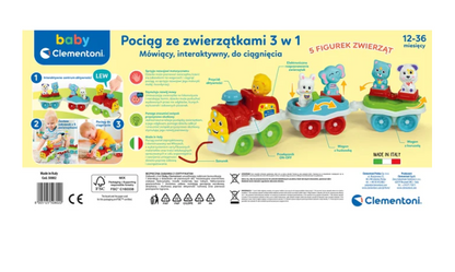Interaktivní vláček se zvířátky s českým zvukem – Clementoni