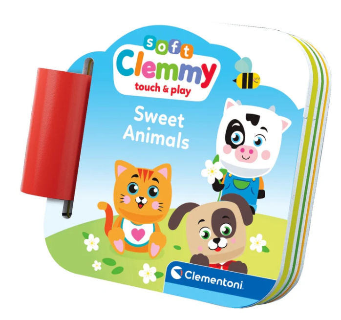 Clemmy kostky Sladká zvířátka s knížkou – Clementoni