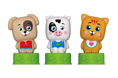 Clemmy kostky Sladká zvířátka s knížkou – Clementoni