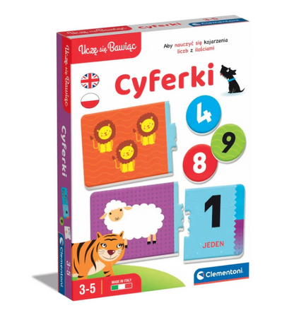 Educational Game Numbers Mathematics Learn & Have Fun Polish Language Clementoni 50767