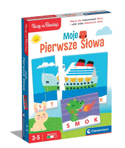 Vzdělávací hra puzzle Moje první slova – Clementoni
